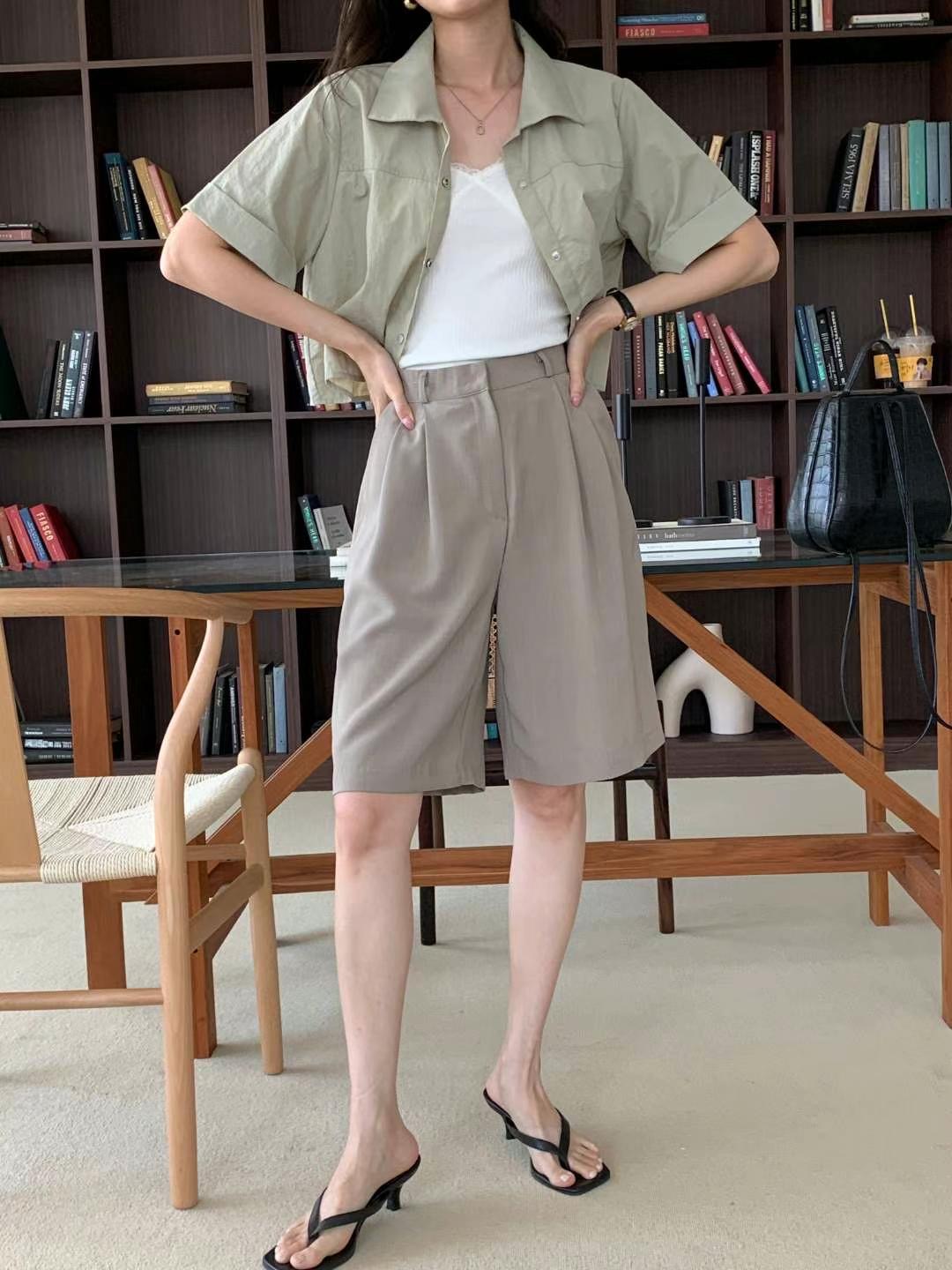 OHNLE韓國直郵㊣東大門實拍女裝新款推薦25春夏休閑人氣短褲OHNLE短褲