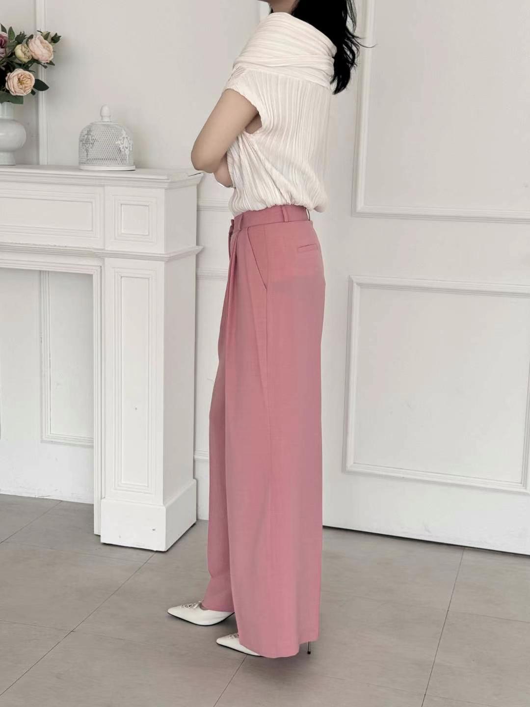 OHNLE韓國㊣直郵東大門代購女裝新款推薦熱賣人氣25春夏休閑褲OHNLE休閑褲