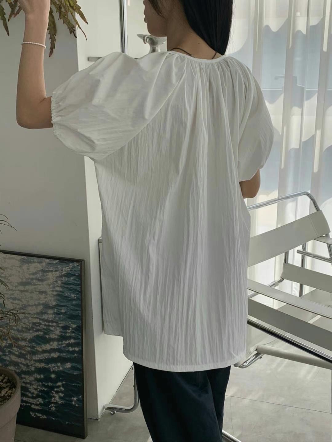 THEMAIN韓國直郵㊣女裝新款休閑人氣時尚熱賣推薦襯衫蕾絲衫THEMAIN襯衫/蕾絲衫