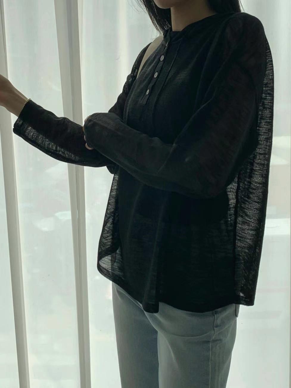 THEMAIN直郵韓國代購㊣女裝新款人氣熱賣時尚推薦襯衫蕾絲衫THEMAIN襯衫/蕾絲衫