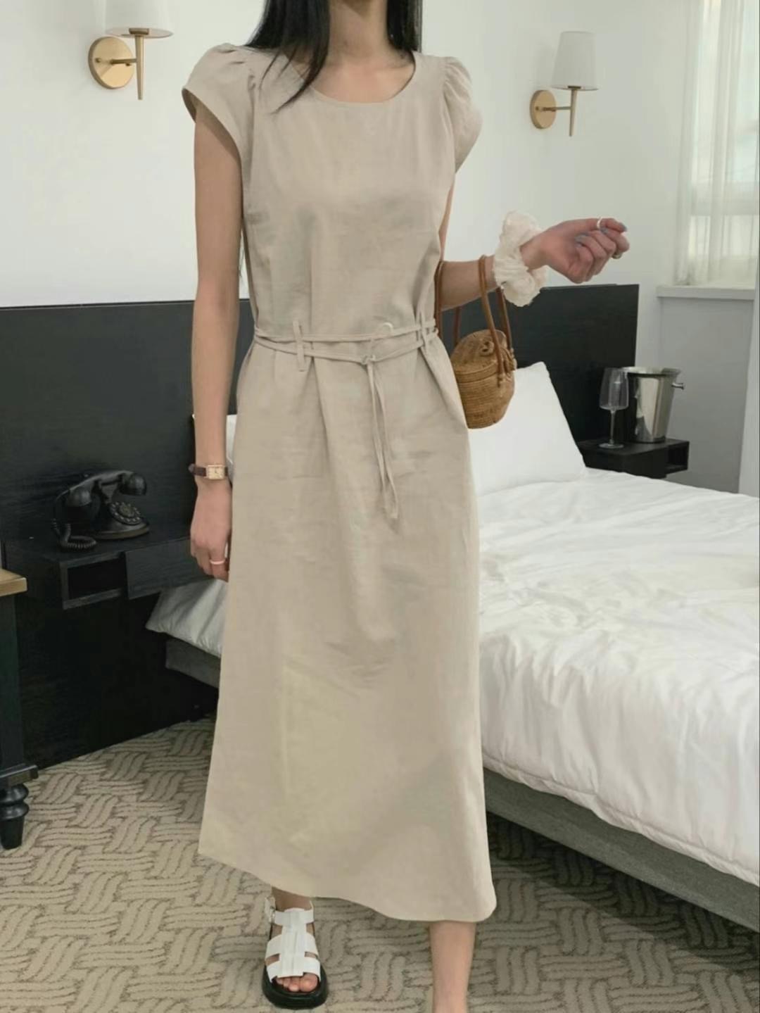 THEMAIN韓國直郵㊣東大門實拍女裝新款25春夏推薦熱賣連衣裙THEMAIN連衣裙圖色2