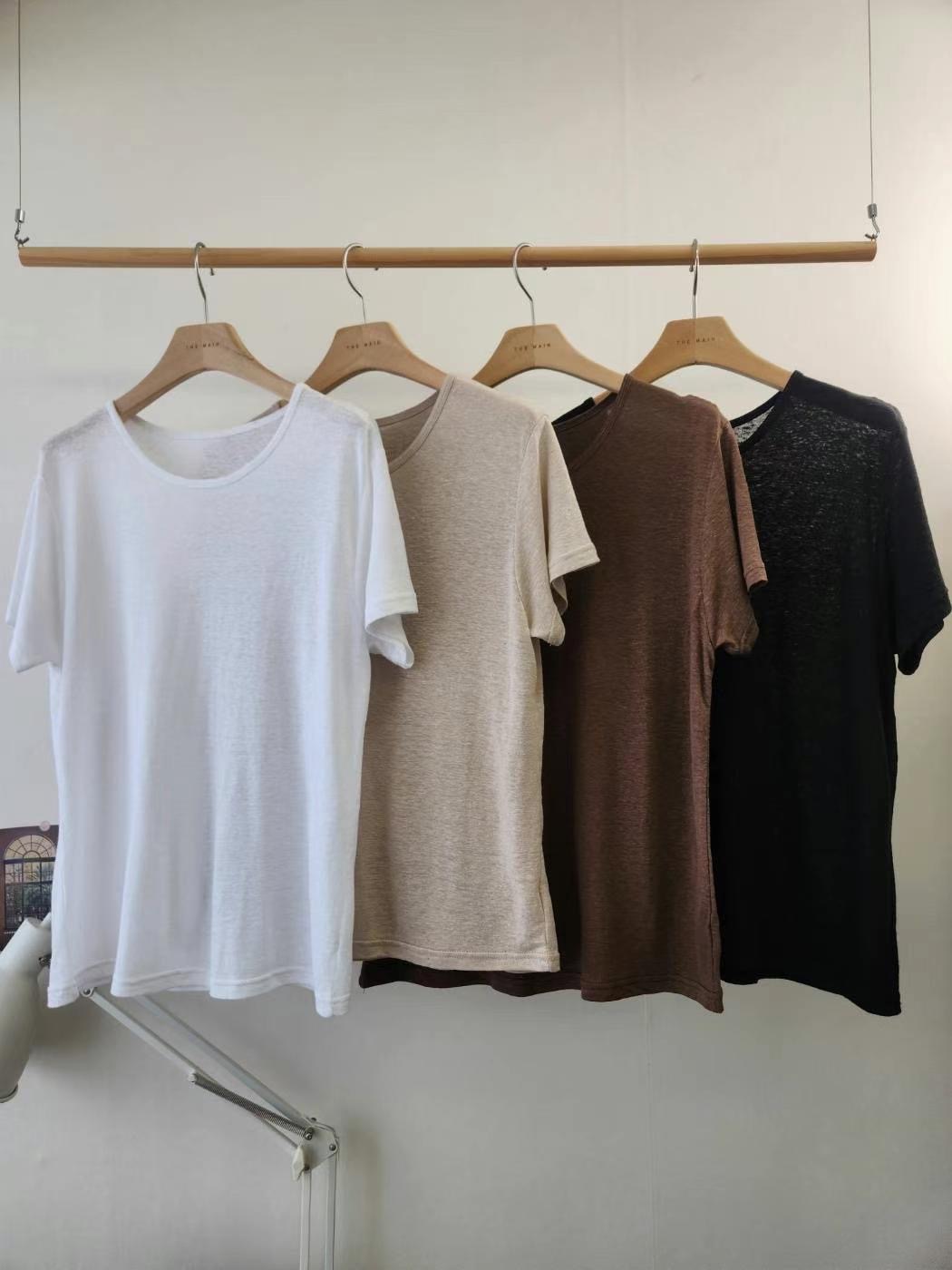 THEMAIN韓國㊣直郵東大門代購女裝新品熱賣休閑人氣推薦T恤THEMAINT恤圖色3左三色