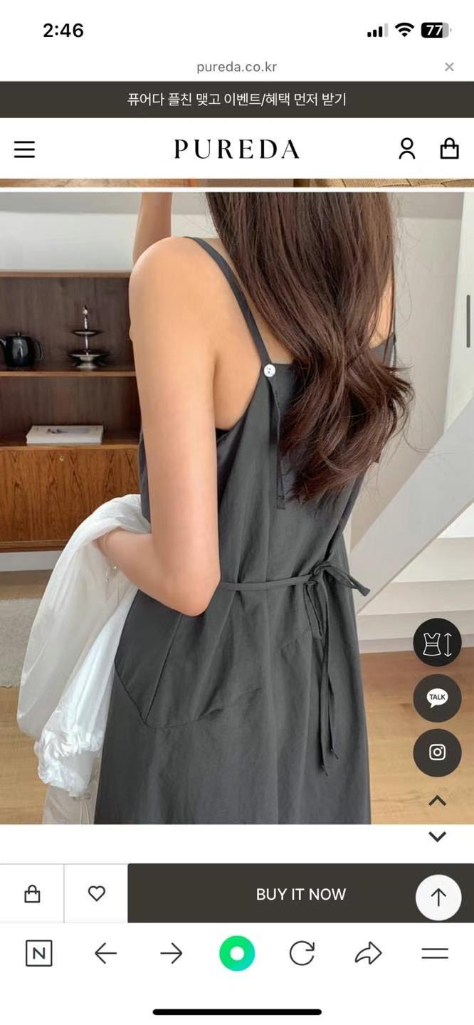 THEMAIN韓國直郵㊣東大門實拍女裝新品時尚休閑熱賣25春夏連衣裙THEMAIN連衣裙