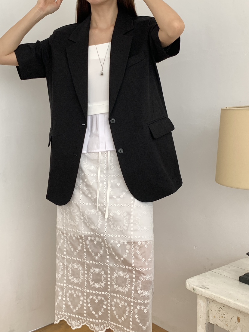 RE:OPENING韓國㊣直郵東大門代購女裝新款人氣休閑夾克亞麻RE:OPENING夾克