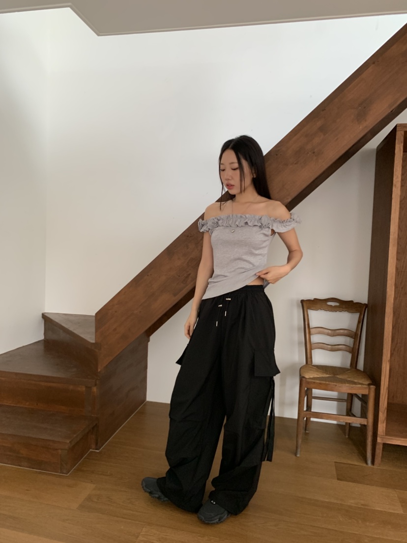 MURMUR直郵韓國代購㊣女裝新品熱賣人氣休閑25春夏時尚休閑褲MURMUR休閑褲