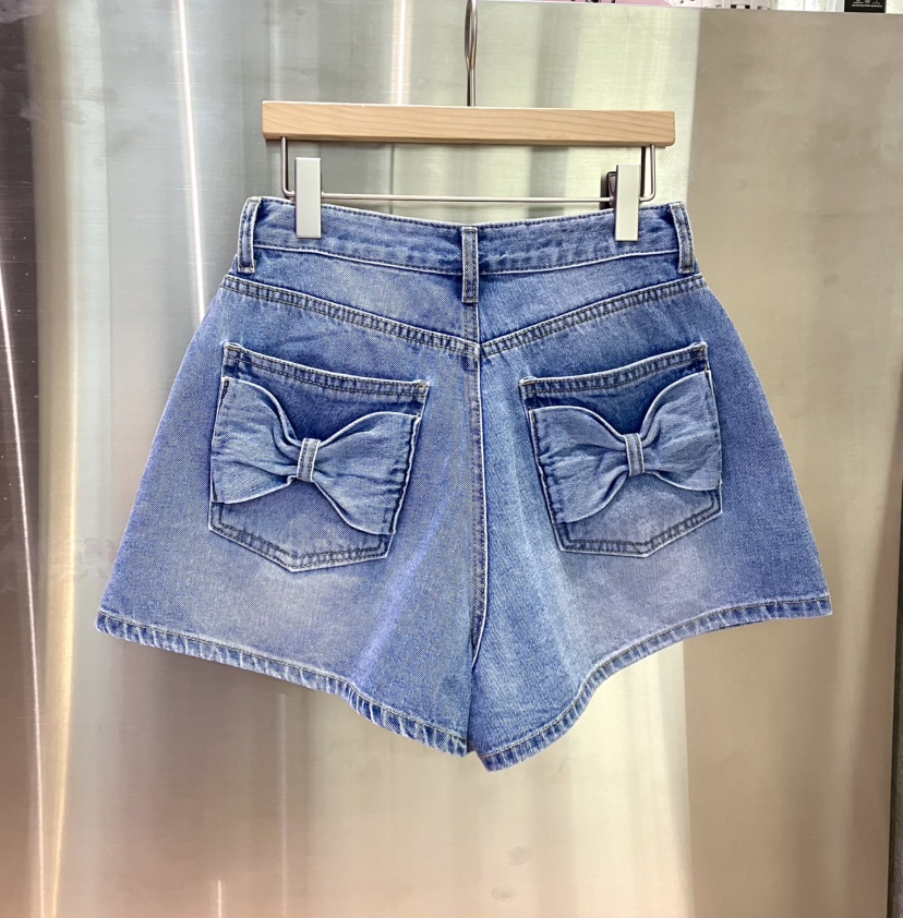 PIN-UP韓國直郵㊣東大門實拍女裝新品推薦時尚人氣短褲蝴蝶結PIN-UP短褲