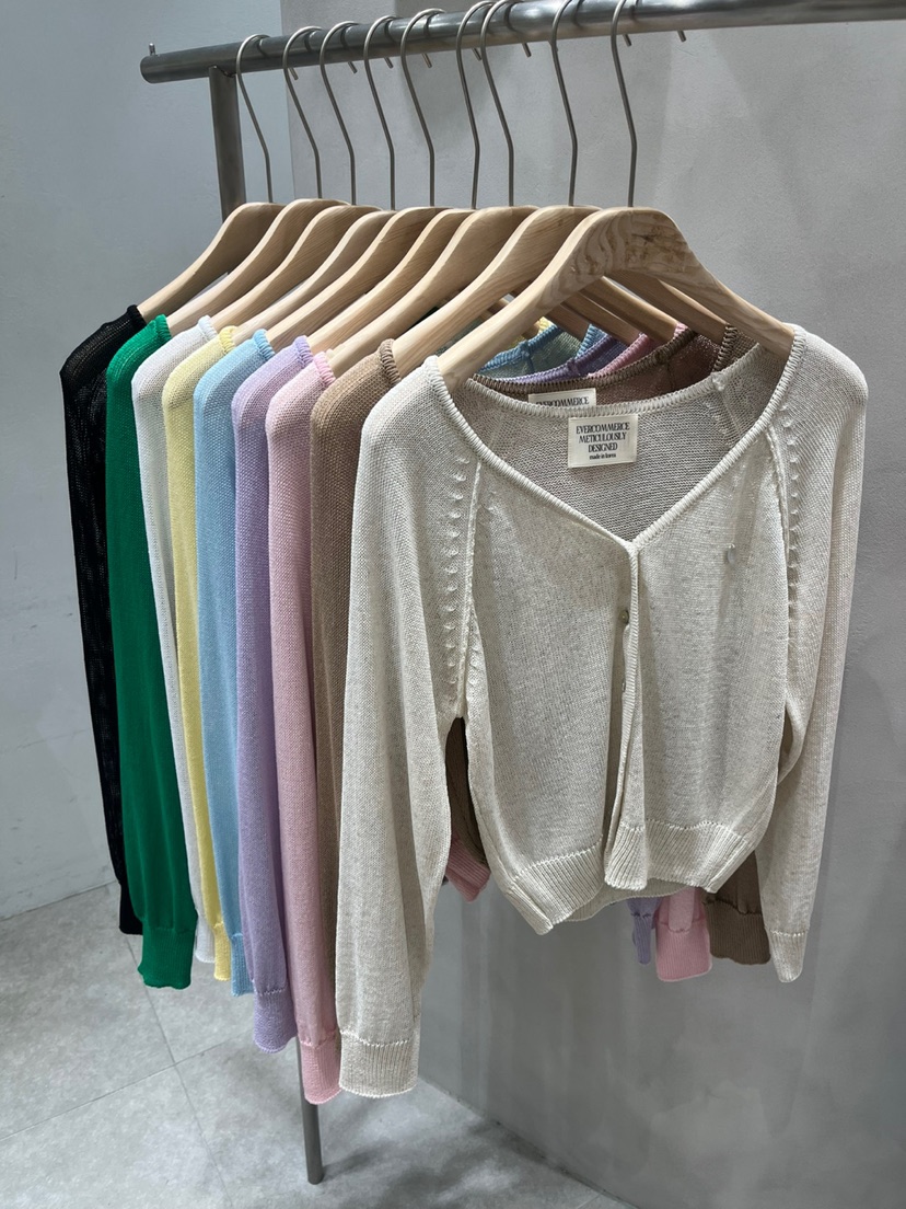 EVERCOMMERCE METICULOUSLY DESIGNED韓國㊣直郵東大門代購女裝新款人氣針織衫開衫EVERCOMMERCE METICULOUSLY DESIGNED針織衫