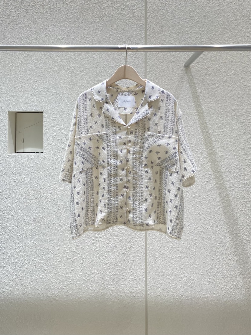 PLAYBUTTON-P韓國㊣直郵東大門代購女裝新款25春夏襯衫蕾絲衫PLAYBUTTON襯衫/蕾絲衫圖色2
