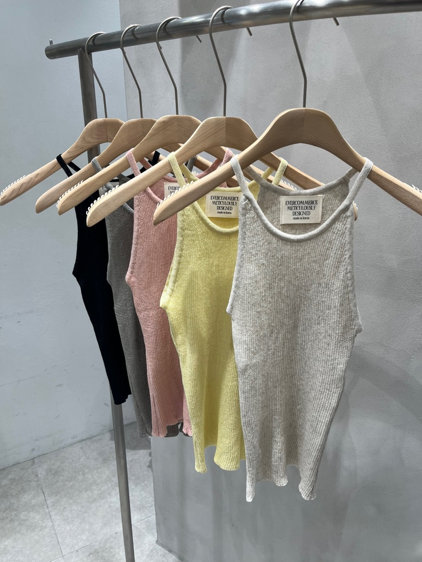 EVERCOMMERCE METICULOUSLY DESIGNED韓國㊣直郵東大門代購女裝新款休閑吊帶背心亞麻EVERCOMMERCE METICULOUSLY DESIGNED吊帶/背心