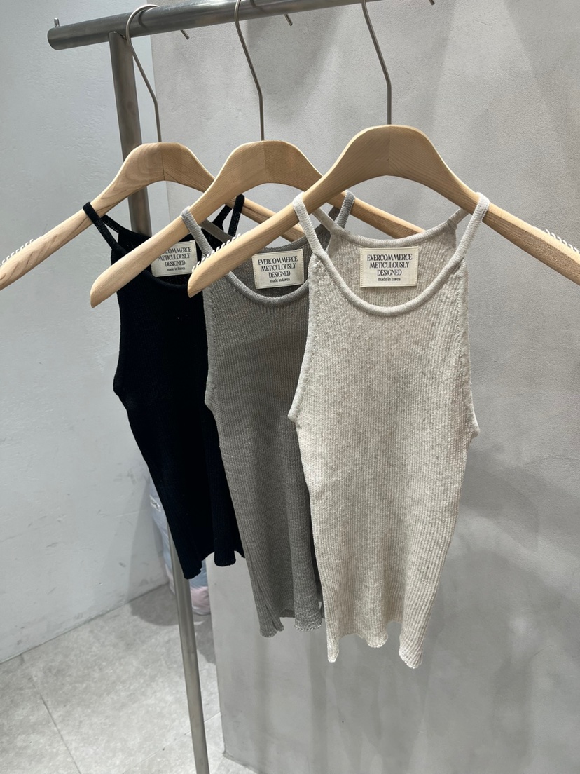 EVERCOMMERCE METICULOUSLY DESIGNED韓國㊣直郵東大門代購女裝新款休閑吊帶背心亞麻EVERCOMMERCE METICULOUSLY DESIGNED吊帶/背心