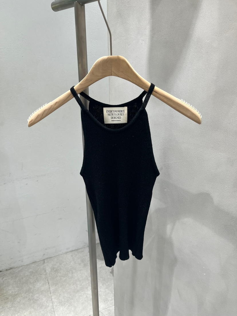 EVERCOMMERCE METICULOUSLY DESIGNED韓國㊣直郵東大門代購女裝新款休閑吊帶背心亞麻EVERCOMMERCE METICULOUSLY DESIGNED吊帶/背心圖色5