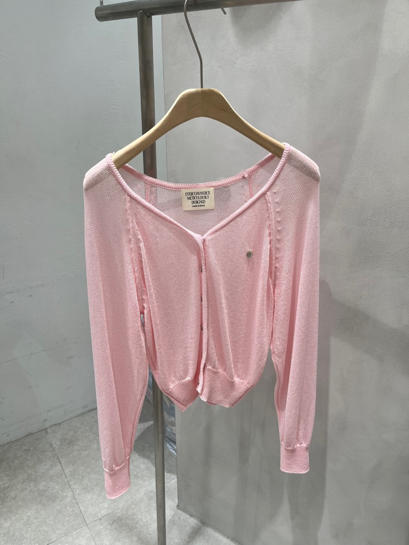EVERCOMMERCE METICULOUSLY DESIGNED韓國直郵㊣東大門實拍女裝新款人氣針織衫開衫EVERCOMMERCE METICULOUSLY DESIGNED針織衫圖色5