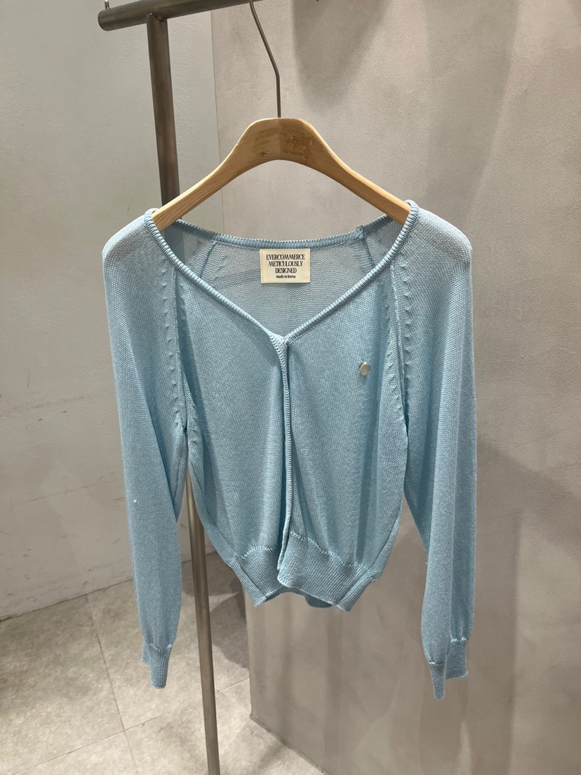 EVERCOMMERCE METICULOUSLY DESIGNED韓國直郵㊣東大門實拍女裝新款人氣針織衫開衫EVERCOMMERCE METICULOUSLY DESIGNED針織衫圖色8