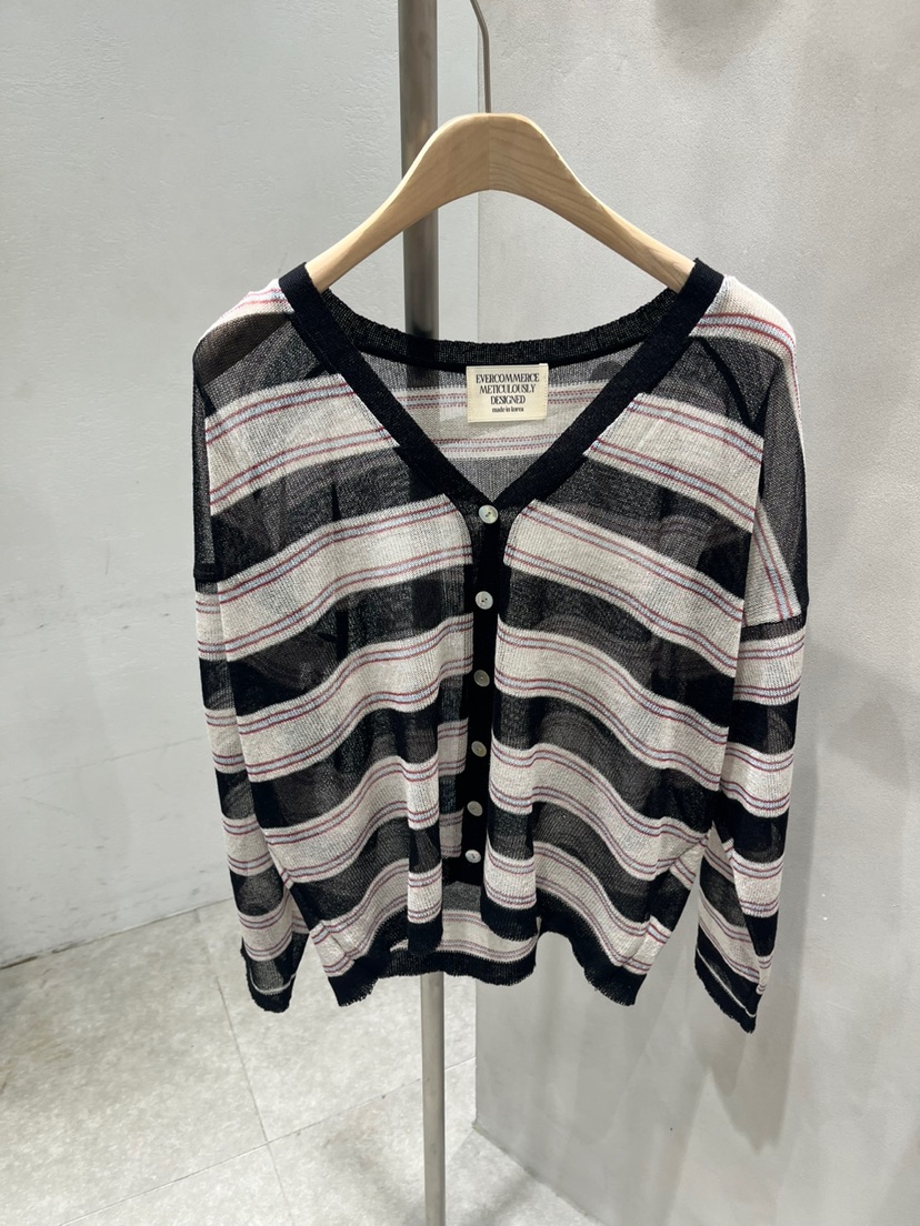EVERCOMMERCE METICULOUSLY DESIGNED韓國直郵㊣東大門實拍女裝新款推薦針織衫亞麻布EVERCOMMERCE METICULOUSLY DESIGNED針織衫圖色4