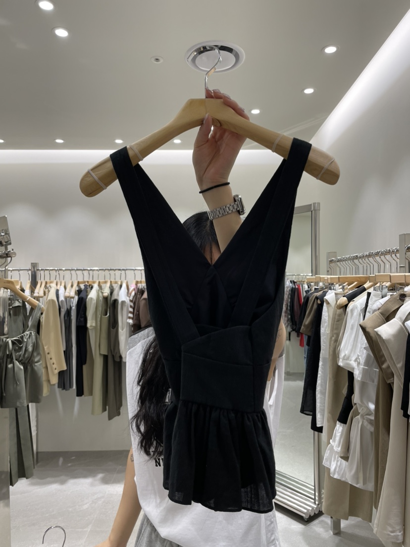 STAGE直郵韓國代購㊣女裝新款休閑25春夏熱賣人氣時尚吊帶背心STAGE吊帶/背心
