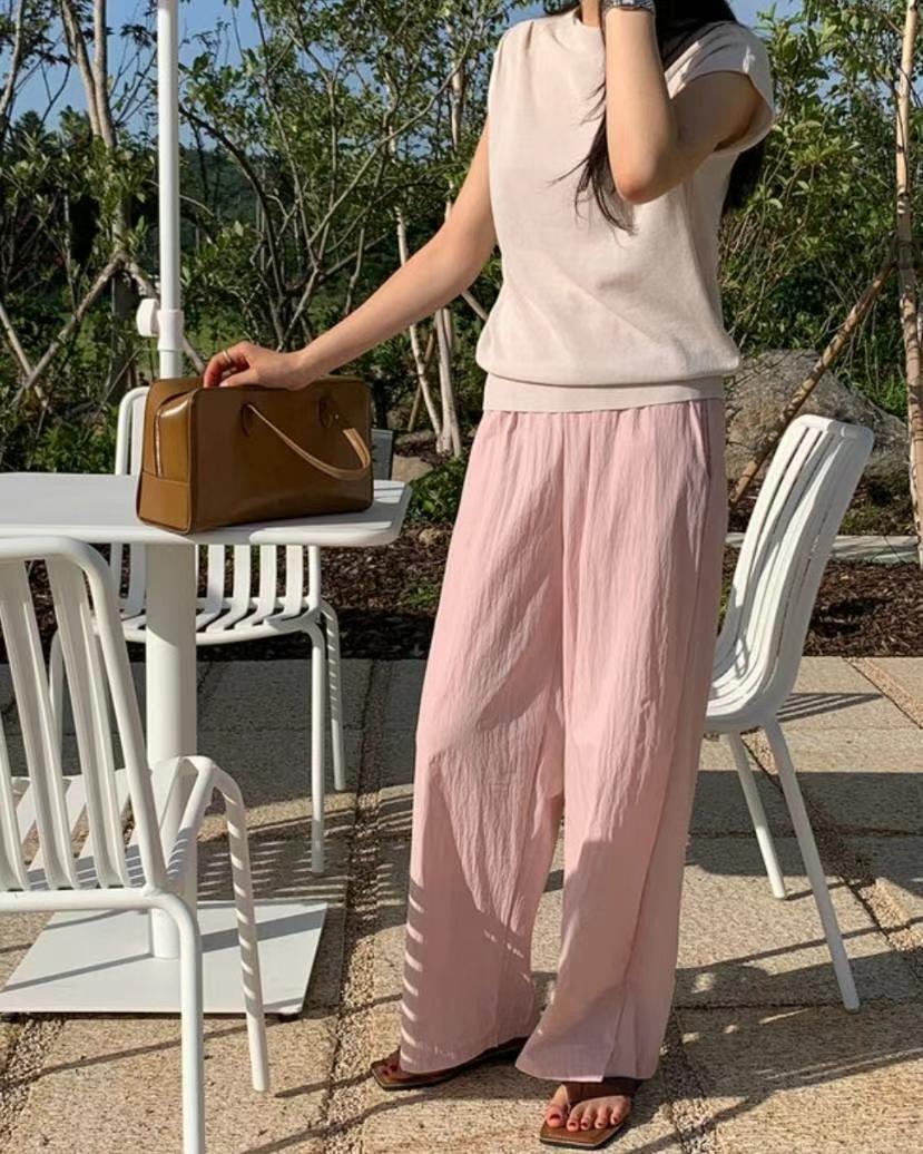 OBLANC韓國直郵㊣女裝新品時尚熱賣25春夏休閑推薦人氣休閑褲OBLANC休閑褲圖色3