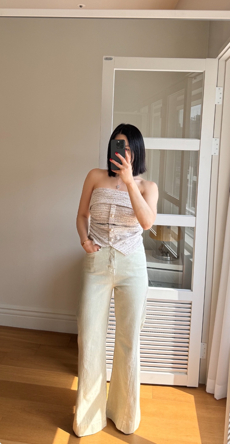 RIAH韓國直郵㊣女裝新款時尚25春夏休閑熱賣推薦牛仔褲打折RIAH牛仔褲