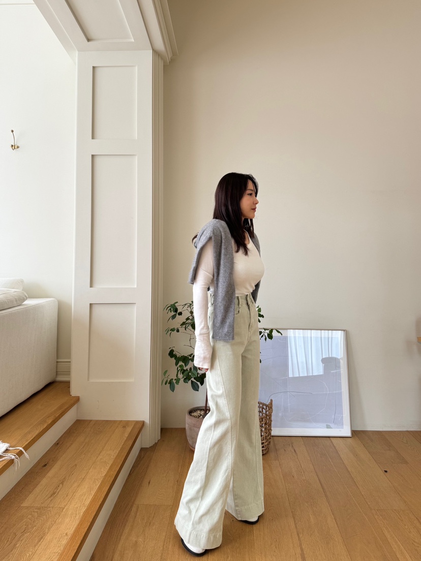 RIAH韓國直郵㊣女裝新款時尚25春夏休閑熱賣推薦牛仔褲打折RIAH牛仔褲