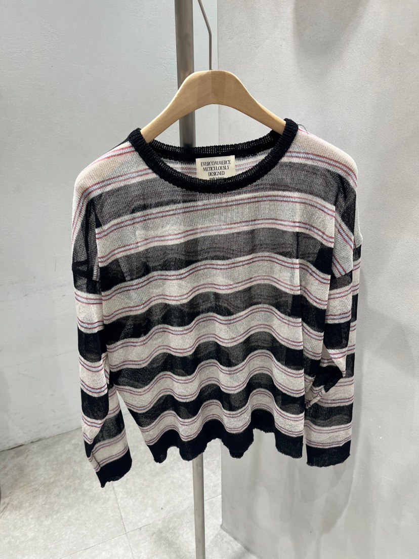 EVERCOMMERCE METICULOUSLY DESIGNED直郵韓國代購㊣女裝新品25春夏針織衫EVERCOMMERCE METICULOUSLY DESIGNED針織衫圖色1