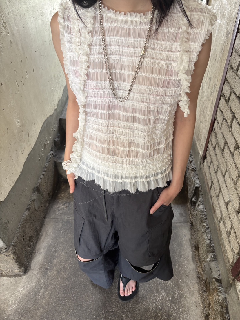 FRANC—L韓國直郵㊣東大門實拍女裝新款時尚休閑推薦吊帶背心FRANC吊帶/背心