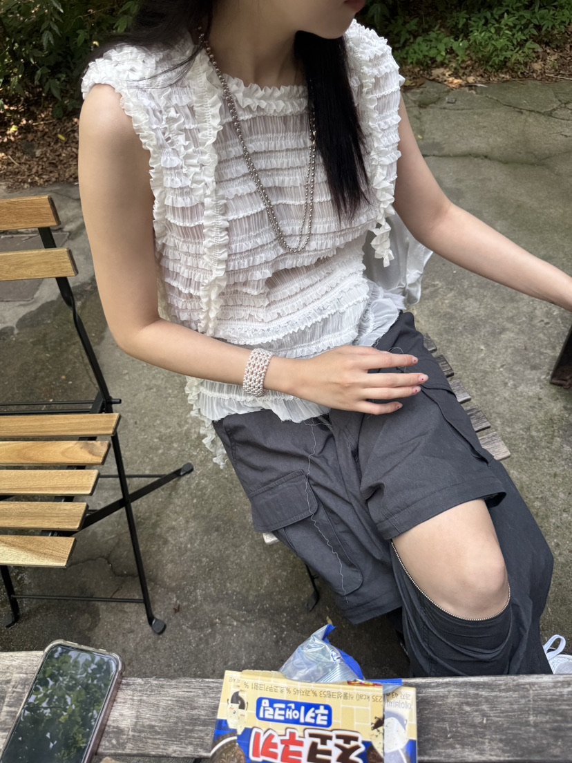 FRANC—L韓國直郵㊣東大門實拍女裝新款時尚休閑推薦吊帶背心FRANC吊帶/背心