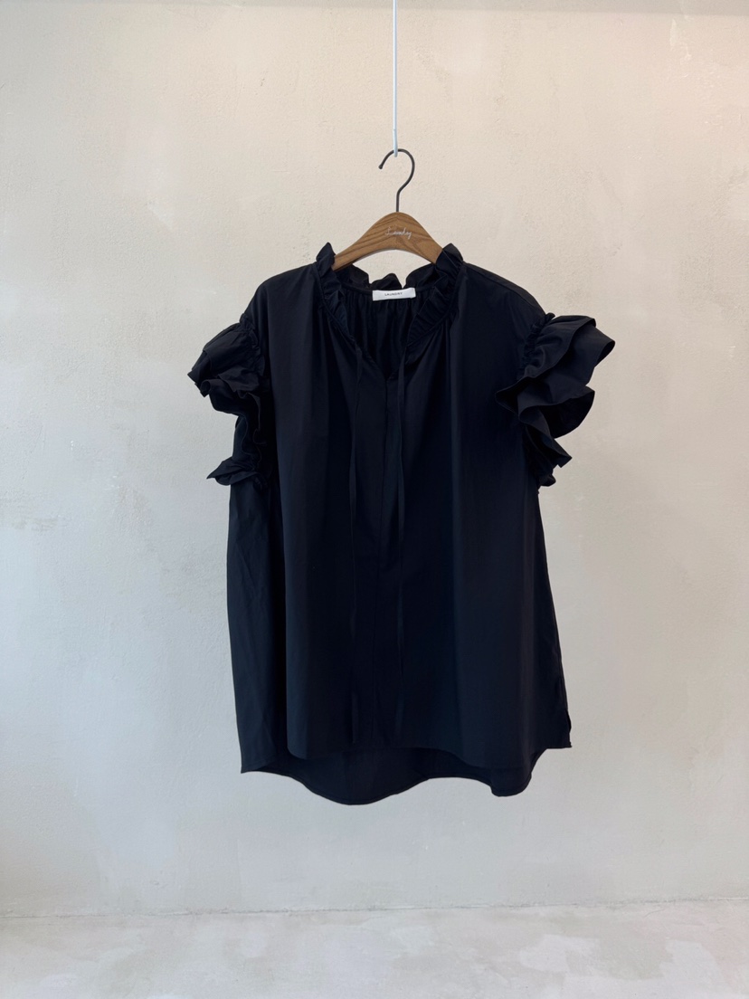 LAUNDRY韓國直郵㊣女裝新品人氣時尚熱賣推薦襯衫蕾絲衫荷葉邊LAUNDRY襯衫/蕾絲衫圖色2