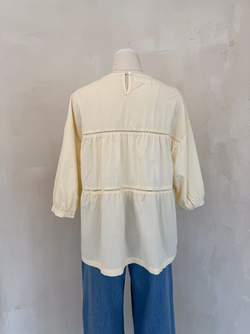 LAUNDRY韓國㊣直郵東大門代購女裝新品推薦時尚休閑襯衫蕾絲衫LAUNDRY襯衫/蕾絲衫