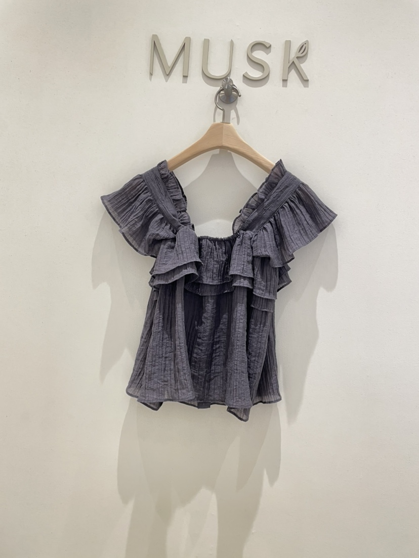MUSK韓國直郵㊣女裝新款推薦人氣休閑熱賣25春夏襯衫蕾絲衫MUSK襯衫/蕾絲衫