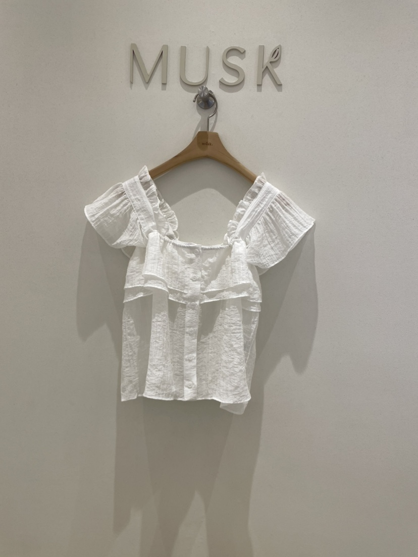 MUSK韓國直郵㊣女裝新款推薦人氣休閑熱賣25春夏襯衫蕾絲衫MUSK襯衫/蕾絲衫圖色2