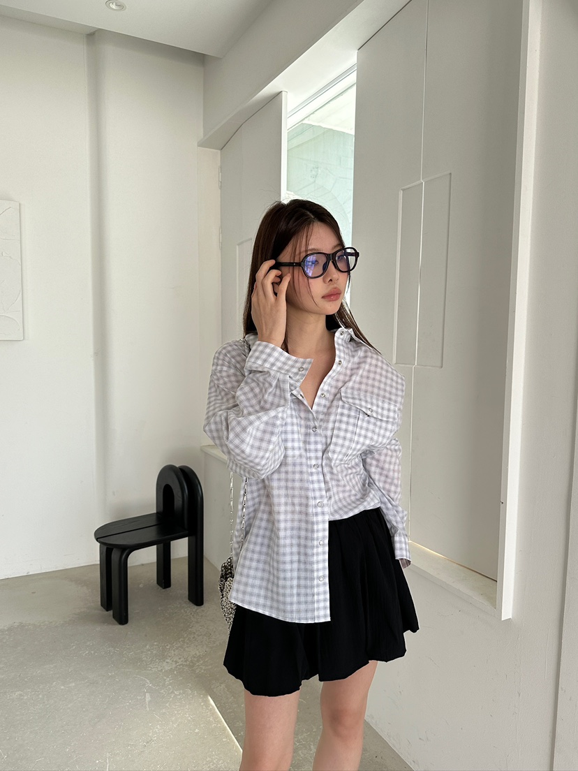 UNBOUND直郵韓國代購㊣女裝新品休閑推薦25春夏熱賣襯衫蕾絲衫UNBOUND襯衫/蕾絲衫