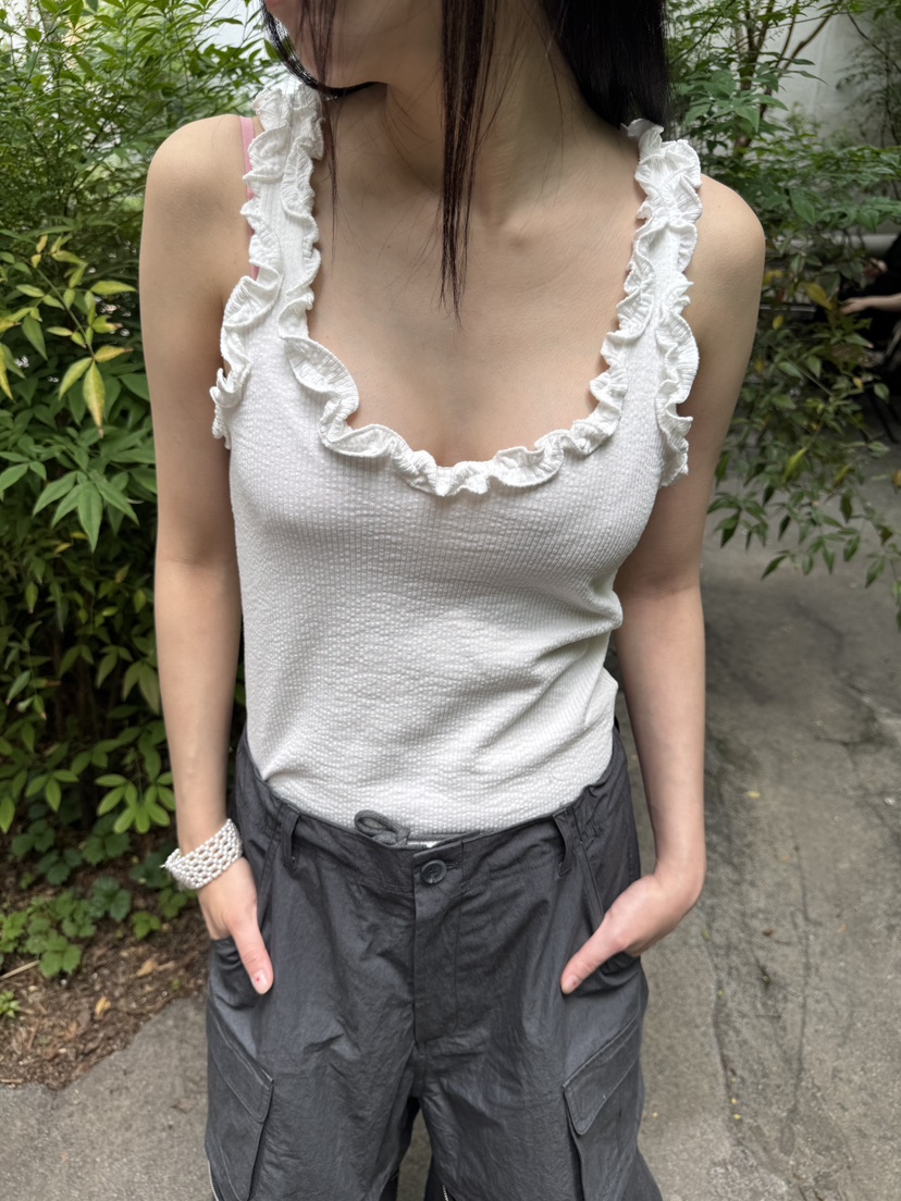 FRANC—L韓國㊣直郵東大門代購女裝新品熱賣時尚推薦吊帶背心FRANC吊帶/背心圖色2