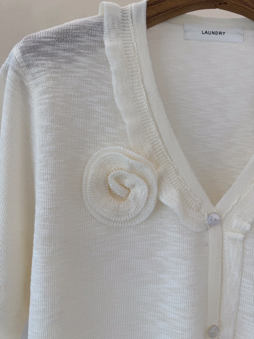 LAUNDRY直郵韓國代購㊣女裝新品25春夏熱賣推薦人氣針織衫開衫LAUNDRY針織衫