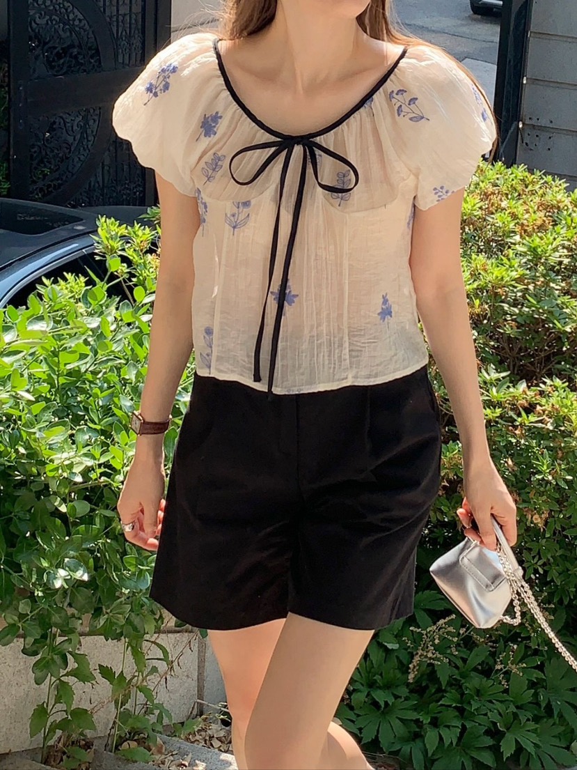 CRONG韓國㊣直郵東大門代購女裝新款25春夏休閑推薦襯衫蕾絲衫CRONG襯衫/蕾絲衫