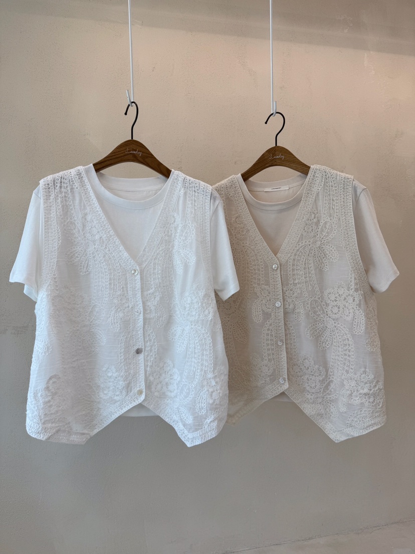 LAUNDRY韓國直郵㊣女裝新款休閑熱賣人氣馬甲不含內搭刺繡套裝LAUNDRY馬甲
