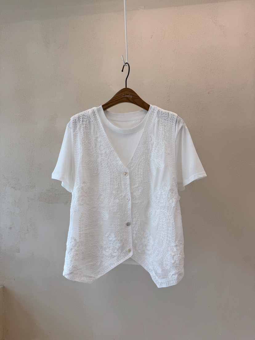 LAUNDRY韓國直郵㊣女裝新款休閑熱賣人氣馬甲不含內搭刺繡套裝LAUNDRY馬甲