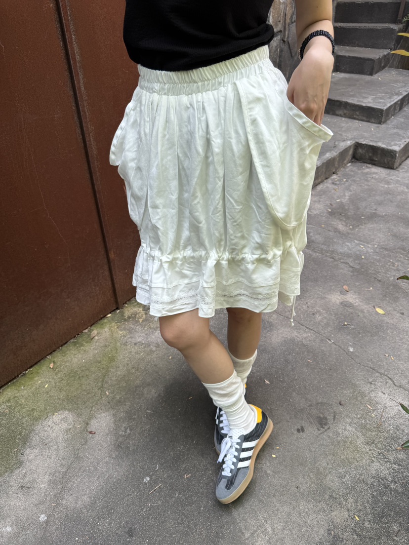 FRANC—L韓國直郵㊣女裝新款熱賣時尚人氣半身裙中短裙口袋FRANC半身裙/中短裙