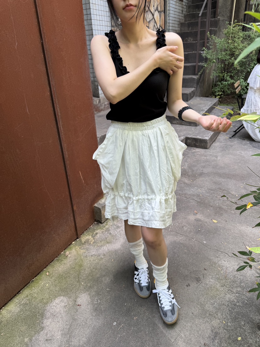 FRANC—L韓國直郵㊣女裝新款熱賣時尚人氣半身裙中短裙口袋FRANC半身裙/中短裙