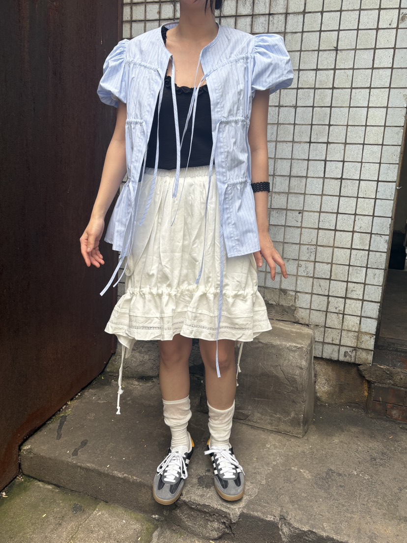 FRANC—L韓國直郵㊣女裝新款熱賣時尚人氣半身裙中短裙口袋FRANC半身裙/中短裙