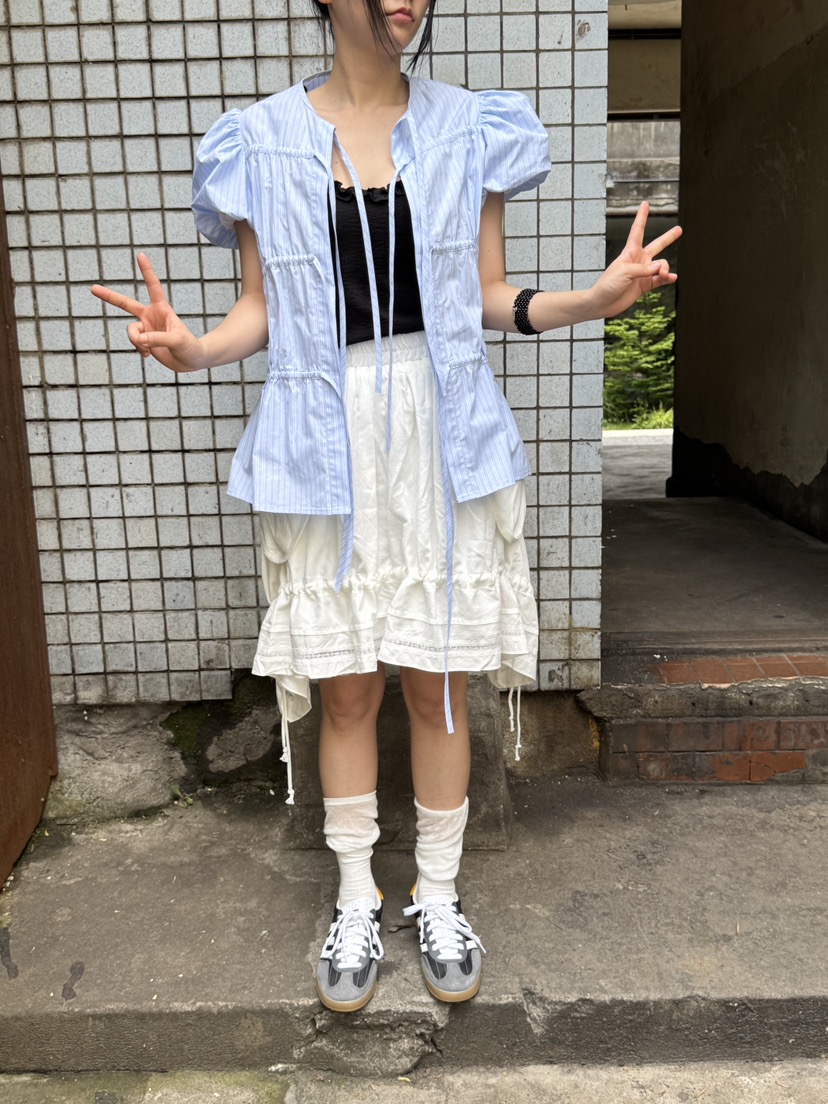 FRANC—L韓國直郵㊣女裝新款熱賣時尚人氣半身裙中短裙口袋FRANC半身裙/中短裙