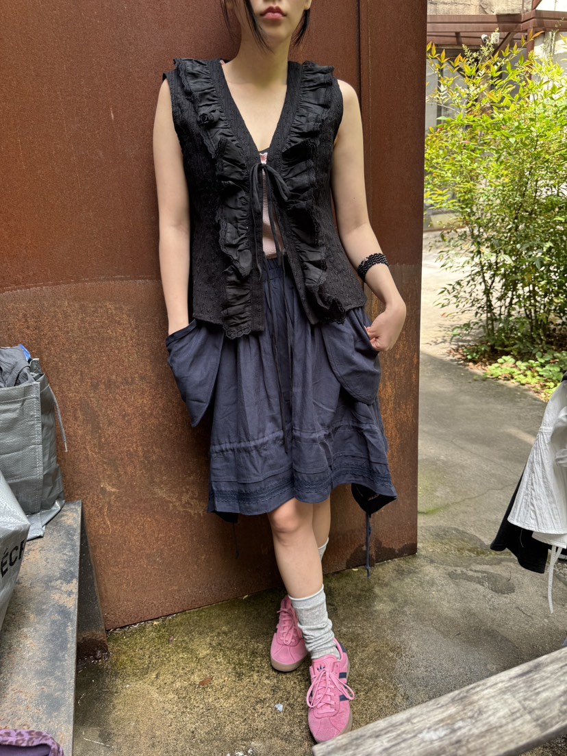 FRANC—L韓國直郵㊣女裝新款熱賣時尚人氣半身裙中短裙口袋FRANC半身裙/中短裙