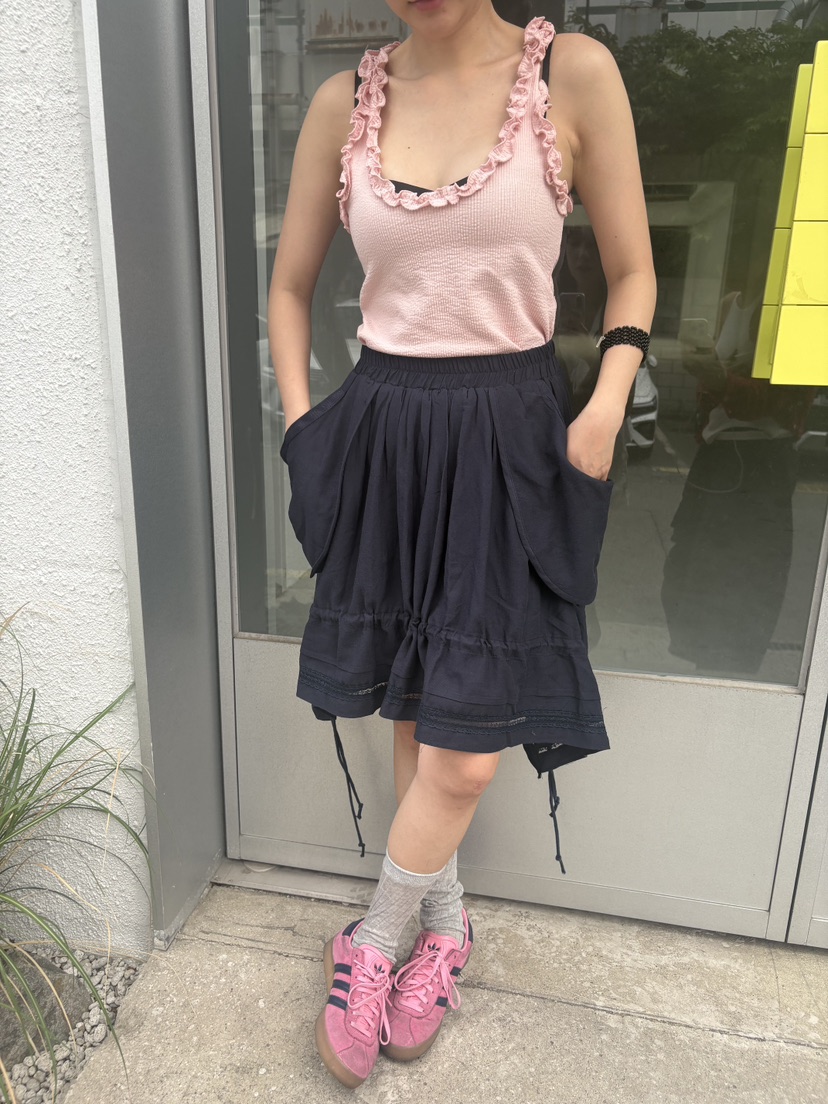 FRANC—L韓國直郵㊣女裝新款熱賣時尚人氣半身裙中短裙口袋FRANC半身裙/中短裙