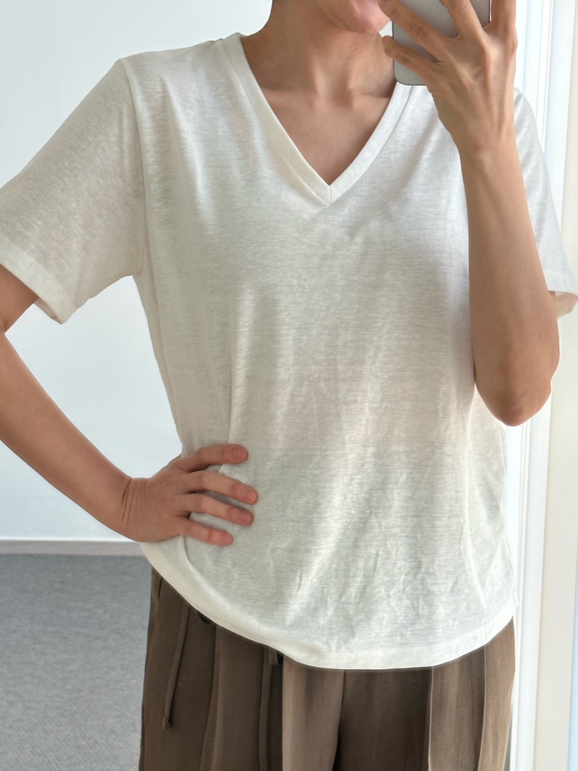HEIZE韓國㊣直郵東大門代購女裝新款推薦25春夏人氣T恤亞麻HEIZET恤