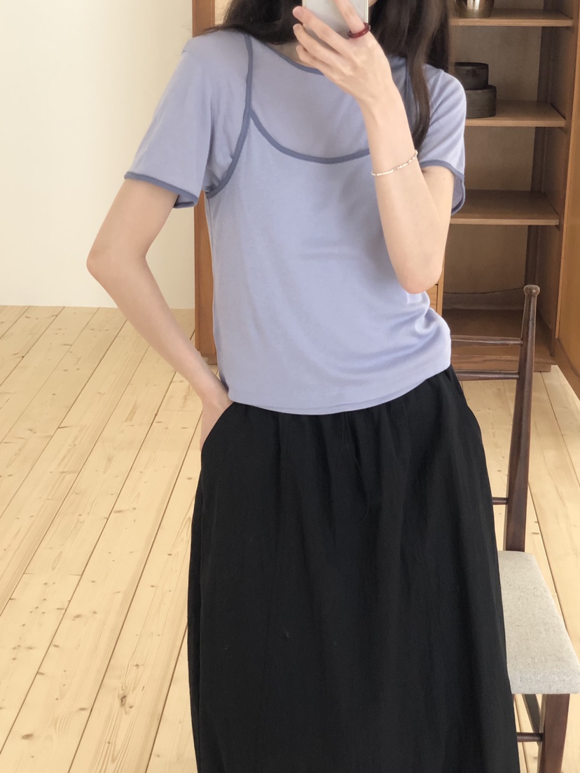 ERUME韓國直郵㊣東大門實拍女裝新款熱賣時尚25春夏推薦T恤ERUMET恤