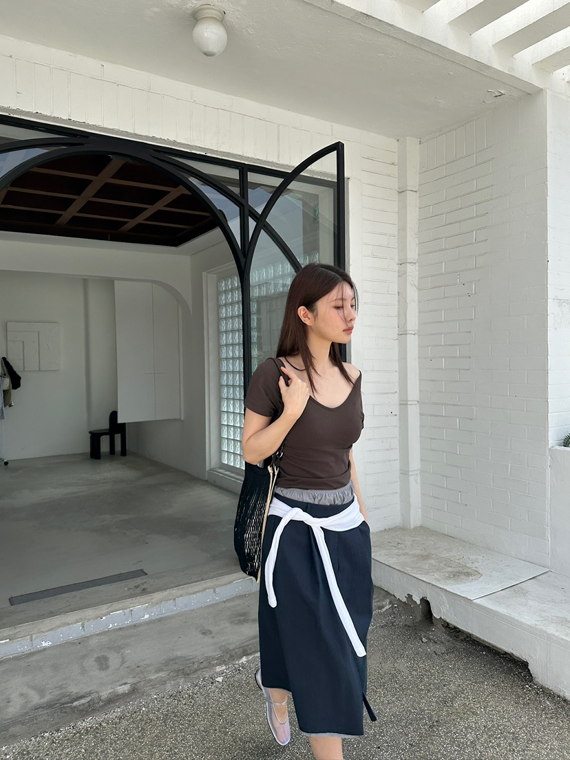 UNBOUND韓國㊣直郵東大門代購女裝新品時尚半身裙中短裙可拆卸UNBOUND半身裙/中短裙