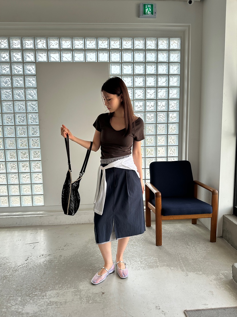 UNBOUND韓國㊣直郵東大門代購女裝新品時尚半身裙中短裙可拆卸UNBOUND半身裙/中短裙