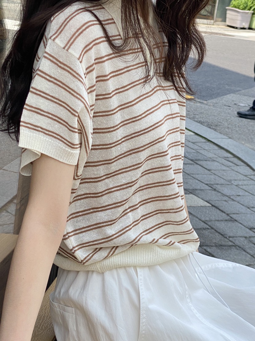 ERUME韓國直郵㊣女裝新款人氣時尚25春夏推薦休閑熱賣針織衫ERUME針織衫