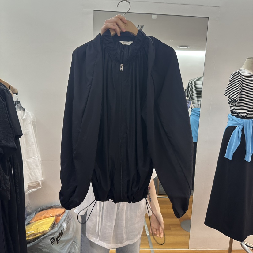 NAVE韓國直郵㊣女裝新品熱賣推薦人氣時尚25春夏休閑夾克褶皺NAVE夾克圖色2
