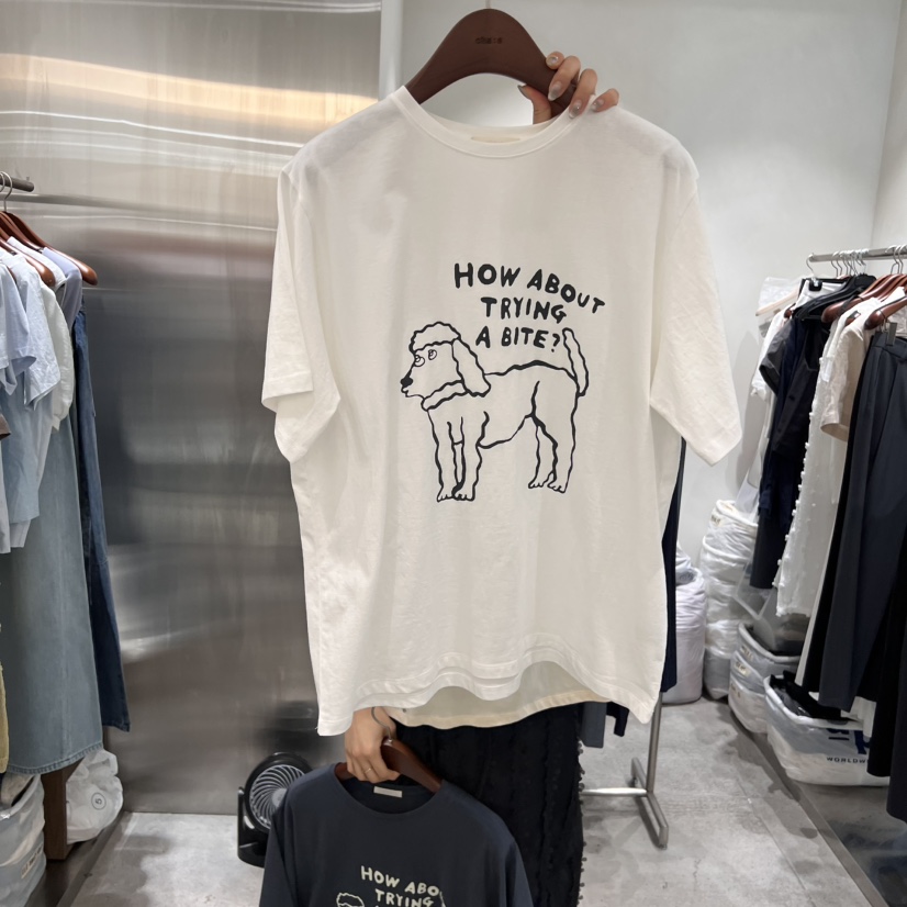 CHAE韓國直郵㊣東大門實拍女裝新品休閑人氣時尚熱賣25春夏T恤CHAET恤圖色2