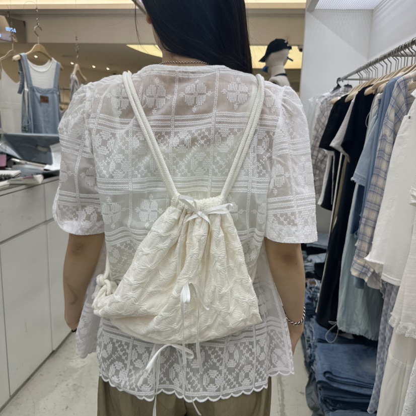 MIXXIN韓國㊣直郵東大門代購女裝新品休閑25春夏時尚雙肩背包MIXXIN雙肩背包