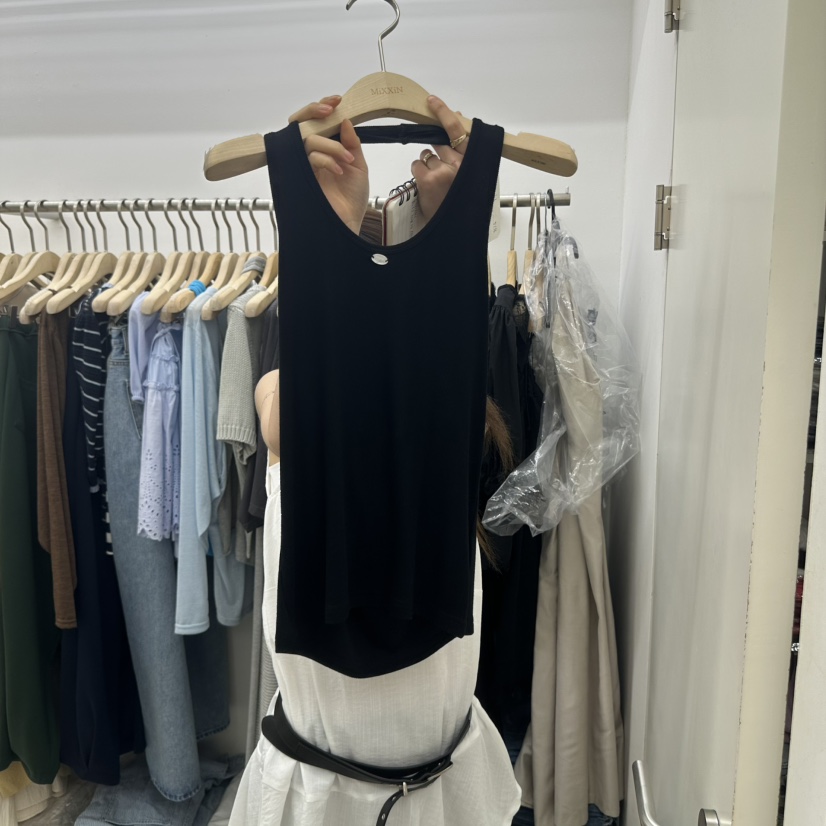 MIXXIN直郵韓國代購㊣女裝新品25春夏休閑熱賣推薦吊帶背心MIXXIN吊帶/背心圖色2